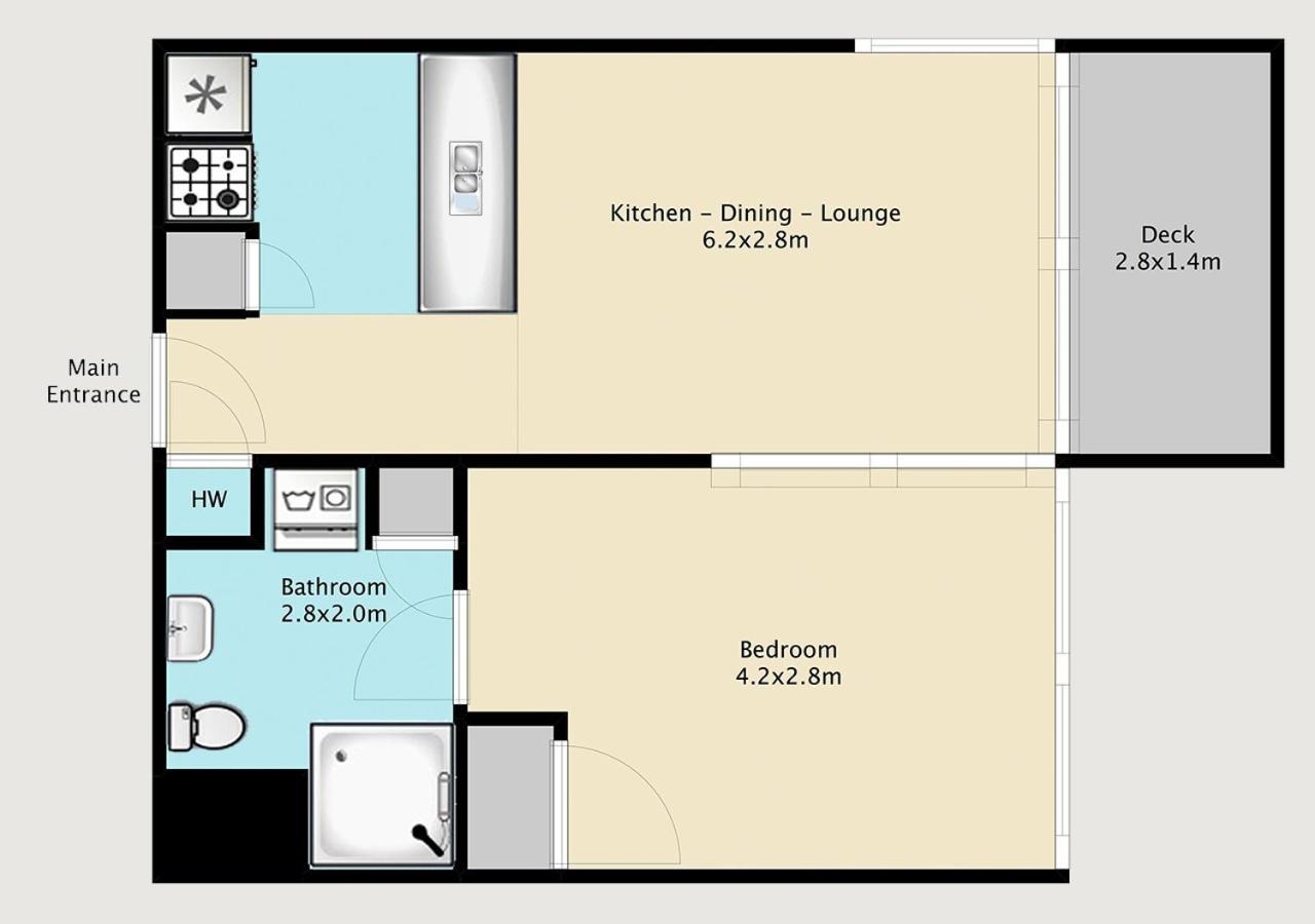 Qv Cosy In The Viaduct Apartment โอ๊คแลนด์ ภายนอก รูปภาพ
